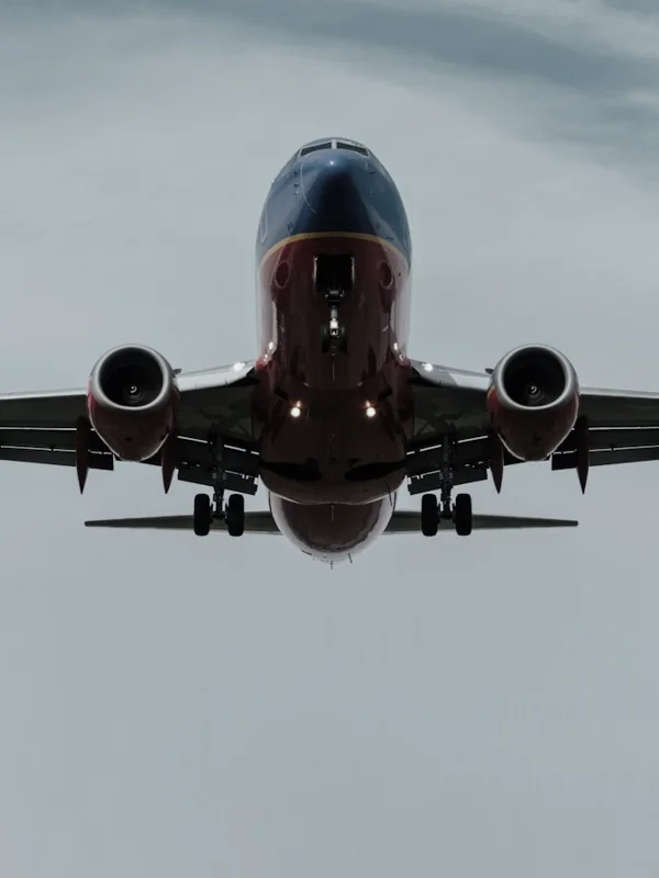 The sound of an airplane